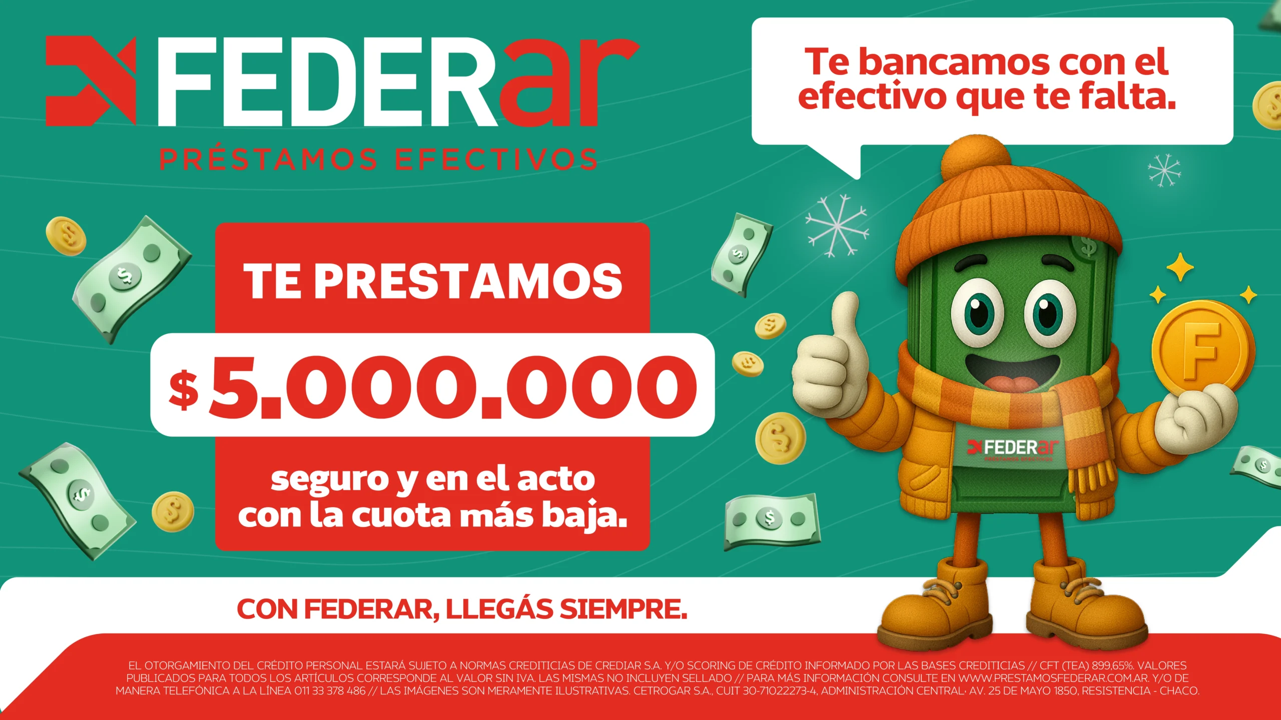 TE PRESTAMOS $5.000.000